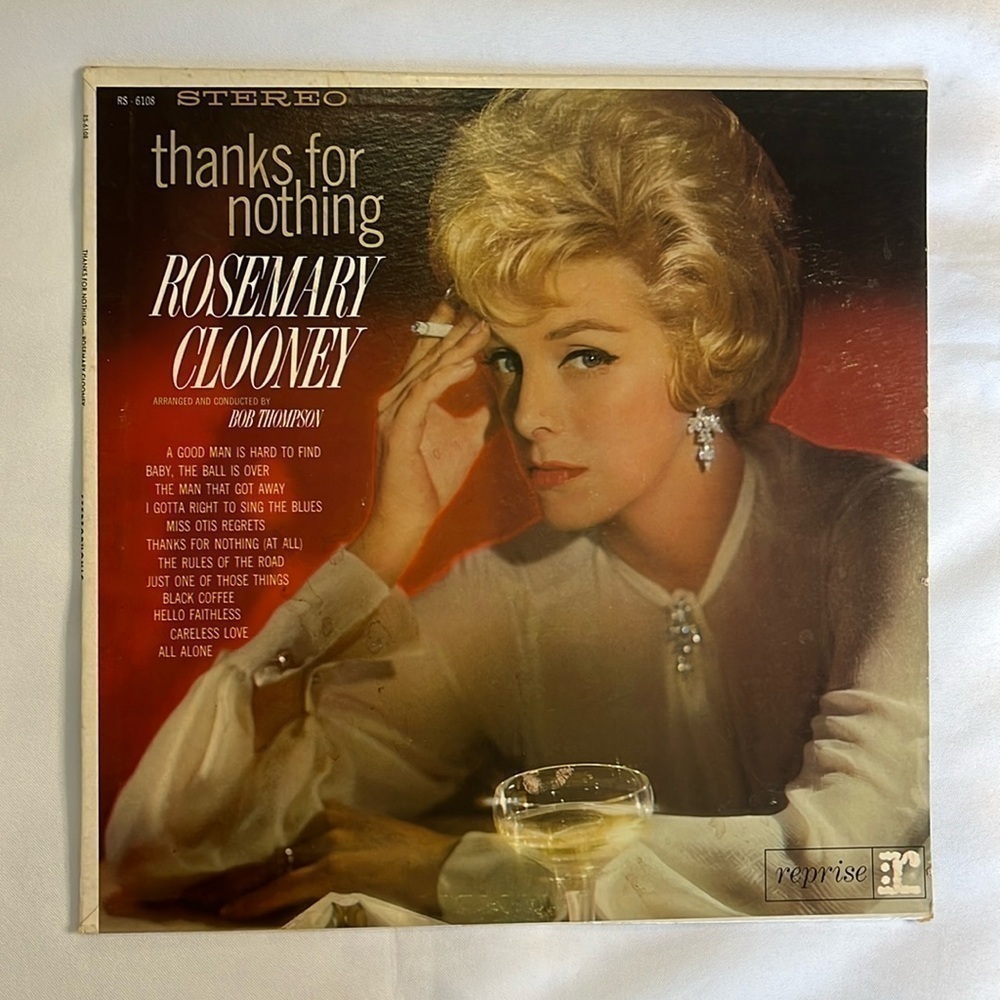 ROSEMARY CLOONEY - "THANKS FOR NOTHING" VINYL RECORD ✨✨✨